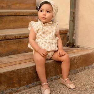 Noralee Alice Romper Daffodil